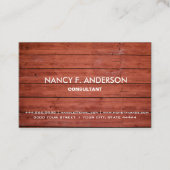 Carte De Visite Créez votre propre construction de bois personnali (Devant)