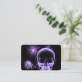 Carte De Visite Créez votre propre crâne et votre propre fleur X-R (Debout devant)