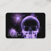 Carte De Visite Créez votre propre crâne et votre propre fleur X-R (Devant)