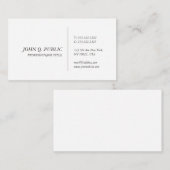 Carte De Visite Créez votre propre design créatif élégant Design c (Devant / Derrière)