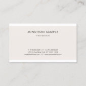 Carte De Visite Créez Votre Propre Design Simple Moderne Professio (Dos)