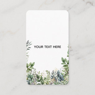Carte De Visite Créez Votre Propre Dessin Botanique