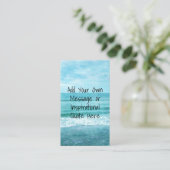 Carte De Visite Créez votre propre devis inspirant motivationnel (Debout devant)