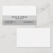 Carte De Visite Créez votre propre élégance professionnelle modern (Devant / Derrière)