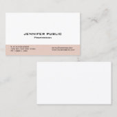 Carte De Visite Créez votre propre élégance professionnelle modern (Devant / Derrière)