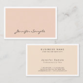 Carte De Visite Créez votre propre élégant professionnel chic (Devant / Derrière)