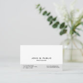 Carte De Visite Créez votre propre élégant professionnel moderne (Debout devant)