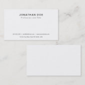 Carte De Visite Créez votre propre élégant propre classique (Devant / Derrière)