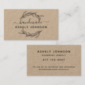 Carte De Visite Créez votre propre feuillage de laurier (Devant / Derrière)