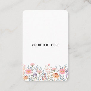 Carte De Visite Créez Votre Propre Floral