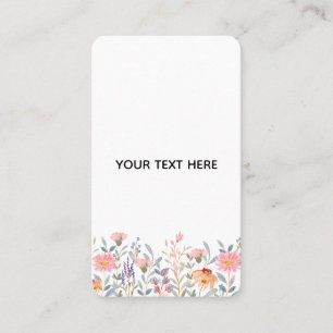 Carte De Visite Créez Votre Propre Floral