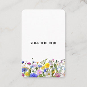 Carte De Visite Créez Votre Propre Floral Coloré