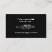 Carte De Visite Créez votre propre logo d'entreprise personnalisé (Dos)