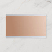 Carte De Visite Créez votre propre luxe élégant professionnel (Dos)