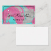 Carte De Visite Créez votre propre marbre couleur d'aquarelle (Devant / Derrière)