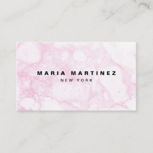 Carte De Visite Créez Votre Propre Marbre Rose de Luxe de Boutique
