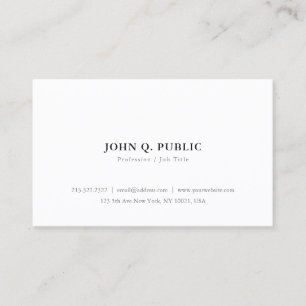 Carte De Visite Créez votre propre minimaliste Élégant Simple Mode
