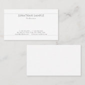 Carte De Visite Créez votre propre Modèle moderne minimaliste chic (Devant / Derrière)