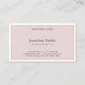 Carte De Visite Créez votre propre modèle professionnel moderne et (Dos)