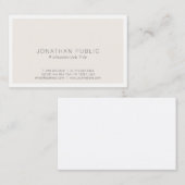 Carte De Visite Créez votre propre modèle simple chic moderne (Devant / Derrière)