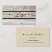 Carte De Visite Créez votre propre mur en bois 2 (Devant / Derrière)