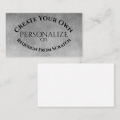 Carte De Visite Créez votre propre personnalisation (Devant / Derrière)