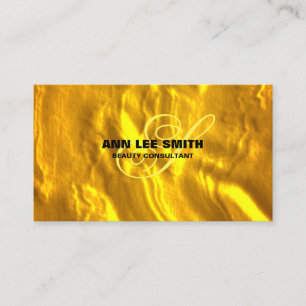 Carte De Visite Créez votre propre personnalisation Gold Art Déc