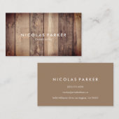 Carte De Visite Créez votre propre plancher en bois 3 (Devant / Derrière)