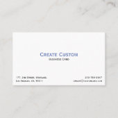 Carte De Visite Créez votre propre professionnel personnalisé pers (Devant)