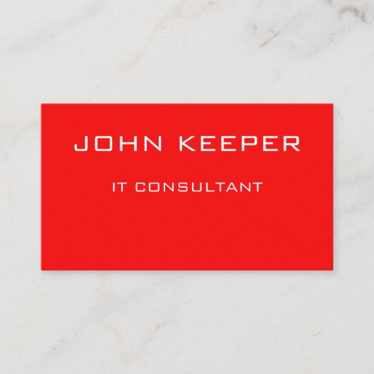 Carte De Visite Créez votre propre rouge vif (Devant)