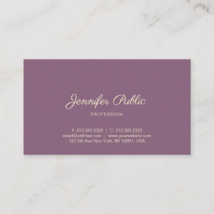 Carte De Visite Créez votre propre script d'or manuscrit élégant