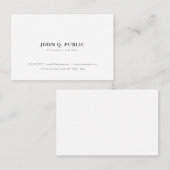 Carte De Visite Créez votre propre simple à la mode élégant (Devant / Derrière)