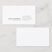 Carte De Visite Créez votre propre simple élégant professionnel (Devant / Derrière)