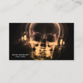 Carte De Visite Créez votre propre squelette X-Ray dans un casque (Devant)