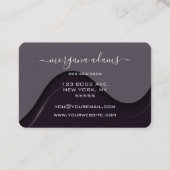 Carte De Visite Créez votre propre vague violet (Dos)