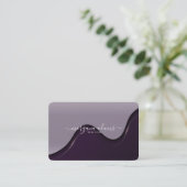 Carte De Visite Créez votre propre vague violet (Debout devant)
