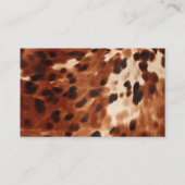 Carte De Visite Crème Brown Vachette du sud-ouest (Dos)