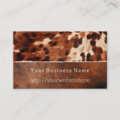 Carte De Visite Crème Brown Vachette du sud-ouest (Devant)