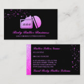 Carte De Visite Crème cosmétique Beurre de corps rose pourpre (Devant / Derrière)