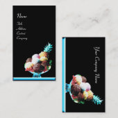 Carte De Visite CRÈME DE GLACE - MAGASIN DE DÉSERT, bleu noir (Devant / Derrière)