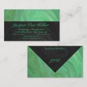 Carte De Visite Crème d'émeraude (Devant / Derrière)