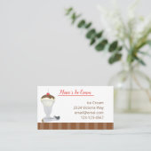 Carte De Visite Crème Glacée (Debout devant)