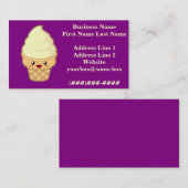 Carte De Visite Crème glacée (Devant / Derrière)