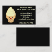 Carte De Visite Crème glacée (Devant / Derrière)