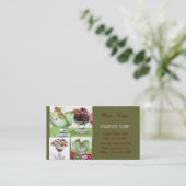 Carte De Visite Crème glacée au dessert rétro (Debout devant)