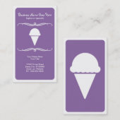 Carte De Visite crème glacée de mod (Devant / Derrière)