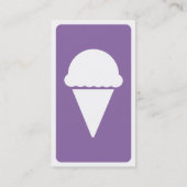 Carte De Visite crème glacée de mod (Dos)