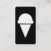 Carte De Visite crème glacée de mod (Dos)