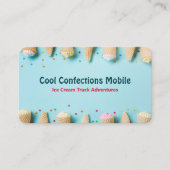 Carte De Visite Crème glacée Google Maps QR (Devant)