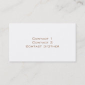 Carte De Visite Crème glacée napolitain (Dos)